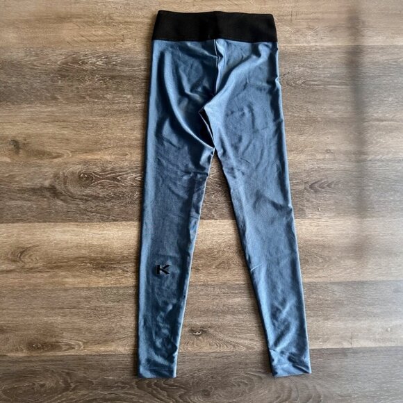 Koral Sonar Metallic Blue High-Rise Leggings | Size M | Quick-Dry Workout Tights - Picture 3 of 5
